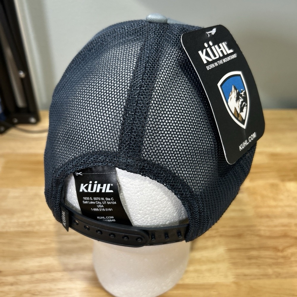 KÜHL RIDGE Trucker Hat Born in the Mountain Men's Adjustable Eucalyptus Mesh